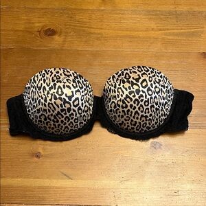 Victoria’s Secret Leopard Print Push-Up Bra 36C